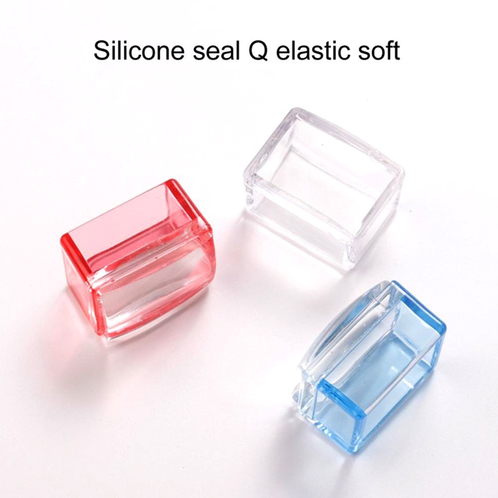 Hot Wholesale New Silicone Nail Art Stamper Scraper Transparent Nail Stamp Stamping Tools