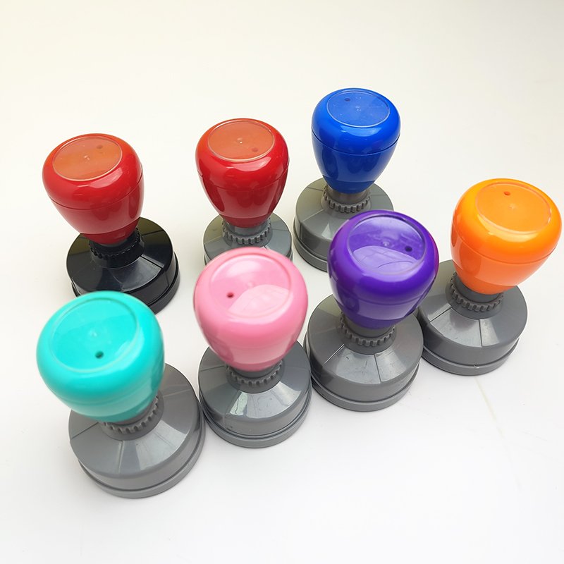 Personalized custom Stamps Pastel Flash Stamps Self Inking HA 30mm Colourful Rectangle Stamps