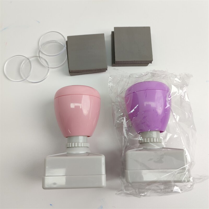 Personalized custom Stamps Pastel Flash Stamps Self Inking HA 30mm Colourful Rectangle Stamps