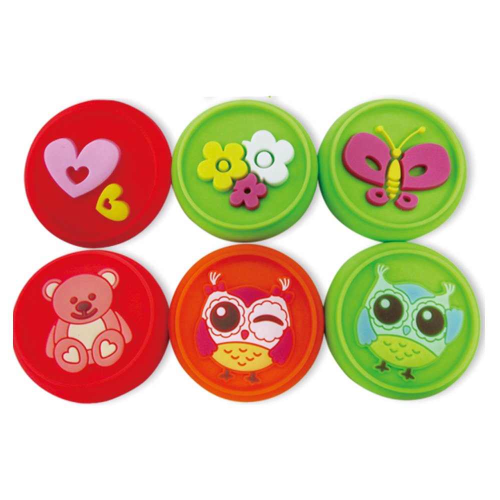 Refine Silicone Factory Custom Christmas Silicone Cookie Stamps With Wooden Handle DIY Biscuit Stamps