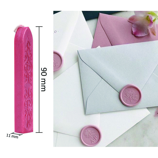29036 Wooden handle 3D Wax seal stamp kit for decorative wedding invitations envelopes crafts