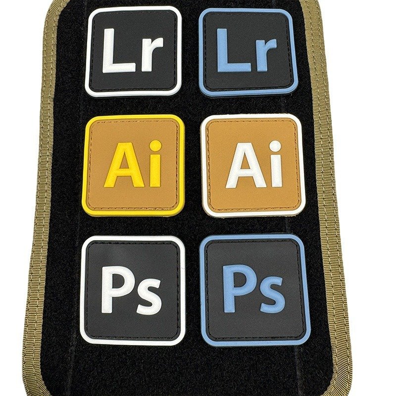 Spot PVC Velcro stamp Outdoor Backpack stamp PS AI Creative 100 With Lr Badge