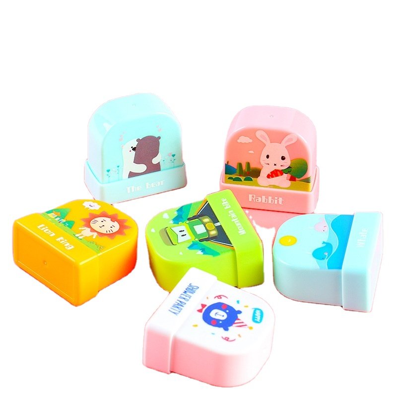 New Toy Custom Logo Flash Stamps Photosensitive Fabric Ink Clothing ink Name Stamp school