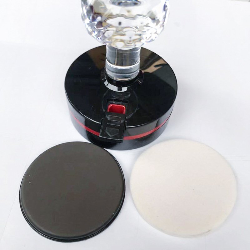 High Quality Double Foam Pad Flash Stamp With crystal handle