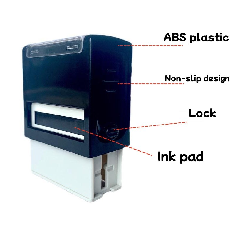 Rectangle Self-inking Custom Personalized Automatic Rubber Stamp For Office Personal Logo Stamp Office Stamp