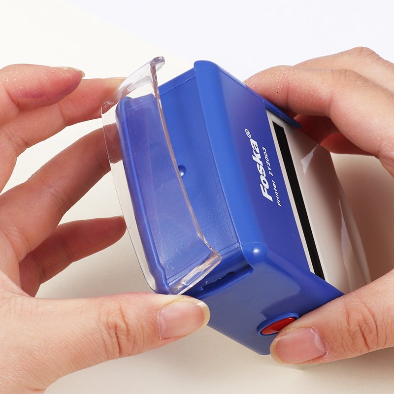 Foska Hot Sale Good Quality Different Sized Self-inking Rubber Rectangular Stamp For School & Office Personal Automatic Stamp