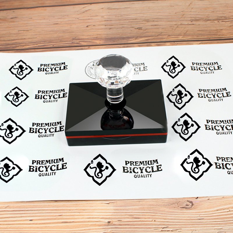 Small business photosensitive square custom personal stamps online rubber embosser stamp