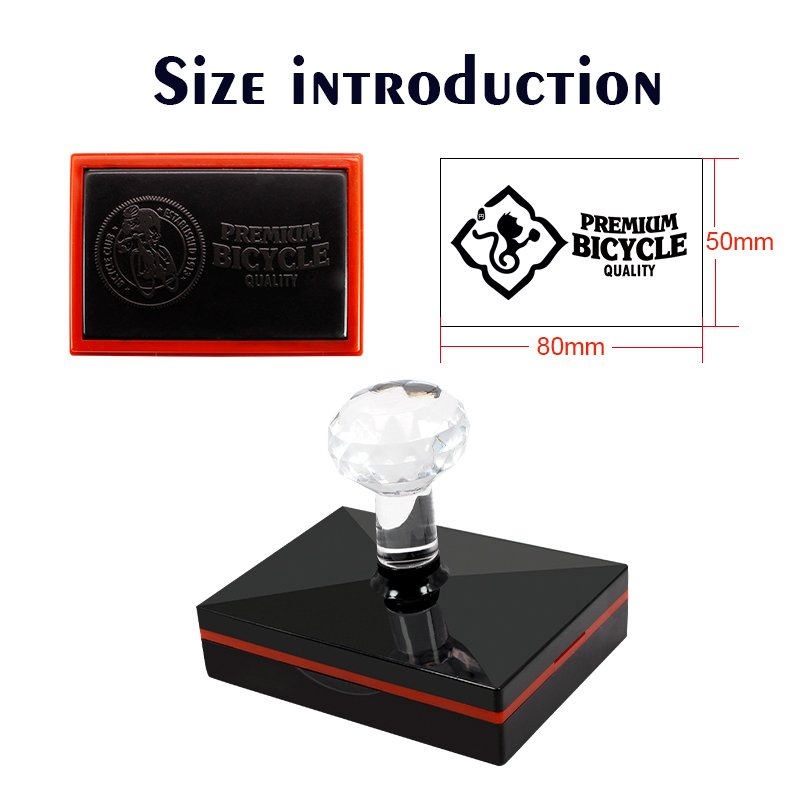 Small business photosensitive square custom personal stamps online rubber embosser stamp