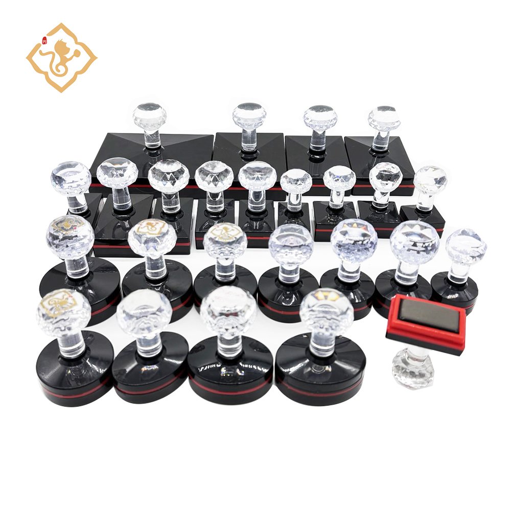 Small business photosensitive square custom personal stamps online rubber embosser stamp