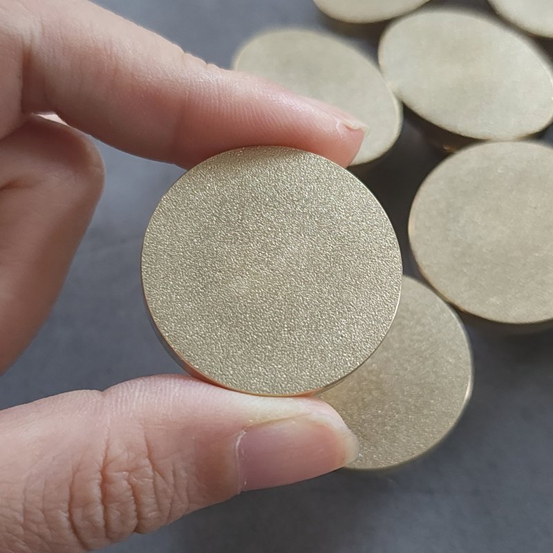Hot Sale Frosted Brass Stamp Head 25mm 30mm Blank Stamp Head Copper High Quality Wax Stamp Head For Envelope Invitations Decor