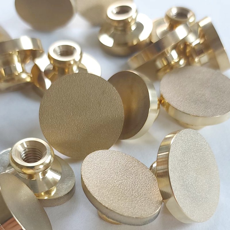 Hot Sale Frosted Brass Stamp Head 25mm 30mm Blank Stamp Head Copper High Quality Wax Stamp Head For Envelope Invitations Decor