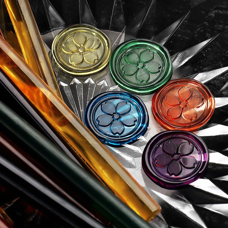 Ice crystal fireproof paint wax stick round semi transparent fireproof paint sealing wax hot melt gun manufacturer wholesale