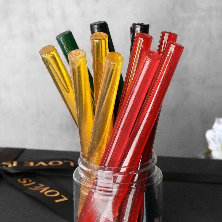Ice crystal fireproof paint wax stick round semi transparent fireproof paint sealing wax hot melt gun manufacturer wholesale