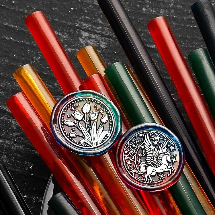 Ice crystal fireproof paint wax stick round semi transparent fireproof paint sealing wax hot melt gun manufacturer wholesale