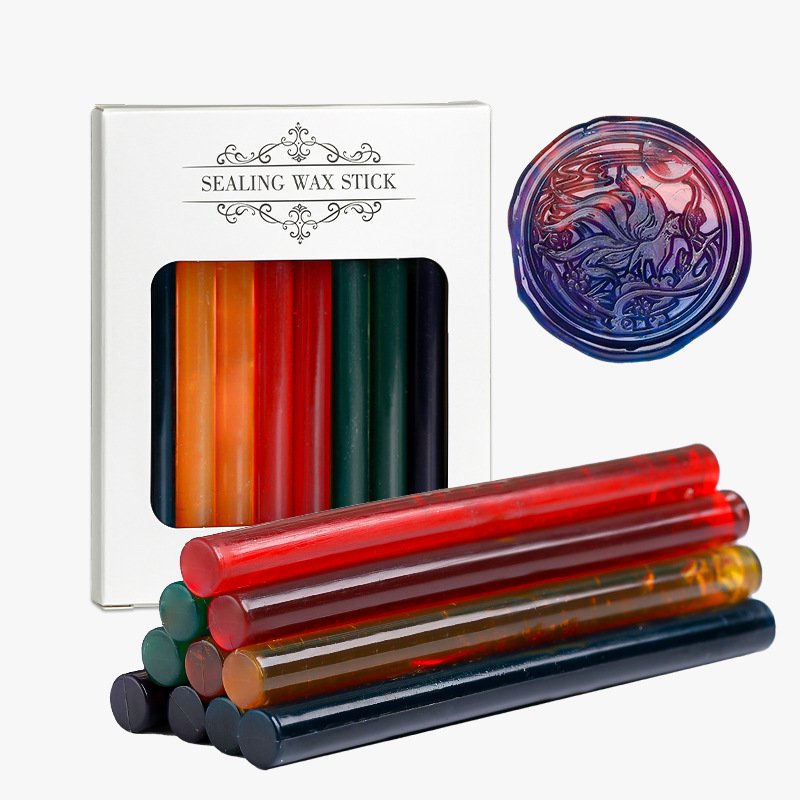 Ice crystal fireproof paint wax stick round semi transparent fireproof paint sealing wax hot melt gun manufacturer wholesale