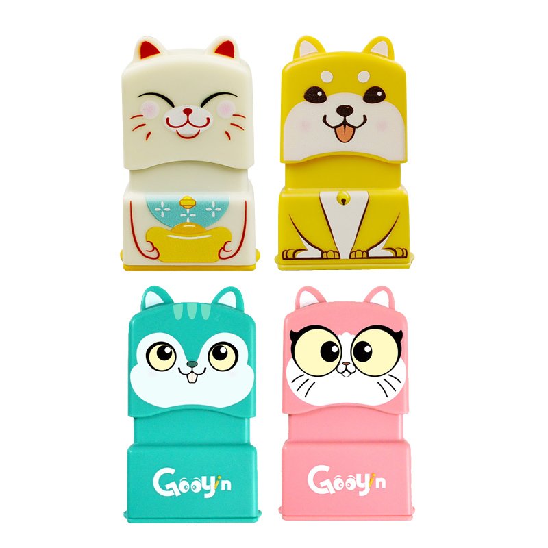 cute animals self inking stamps cartoon toy stamp for kids
