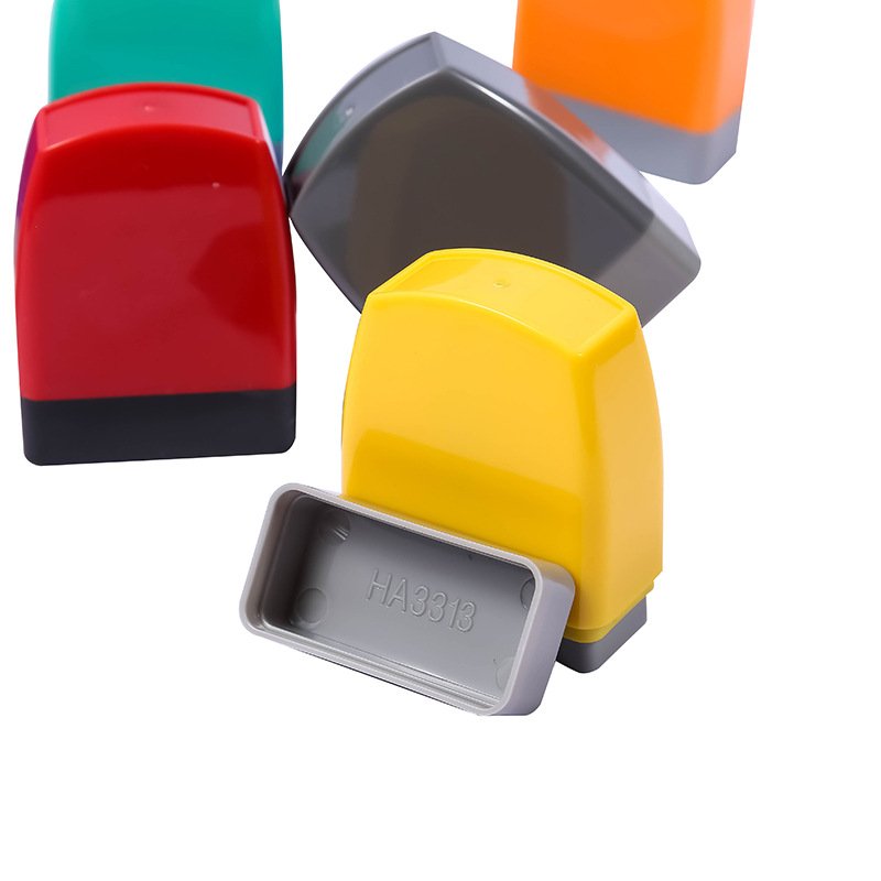 Lightning Stamp Factory Wholesale Custom Rubber Office Teacher Solid Color Stamp Handle Rectangular Lightning Stamps