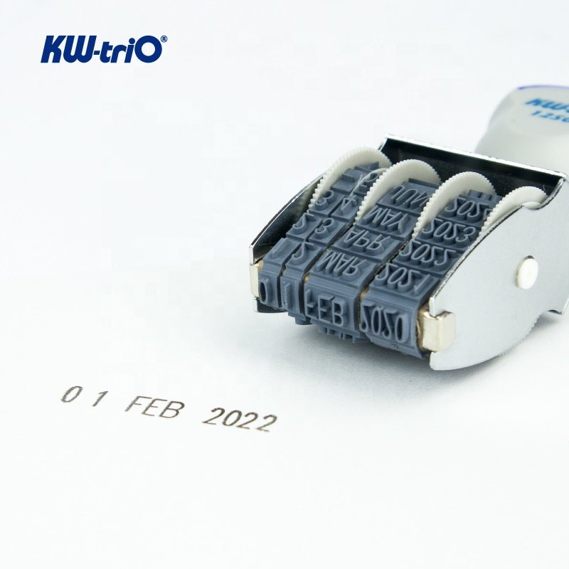 Digital Dater Stamp Imprints Date and Year Metal Frame for Office Stationery Stamp 4mm