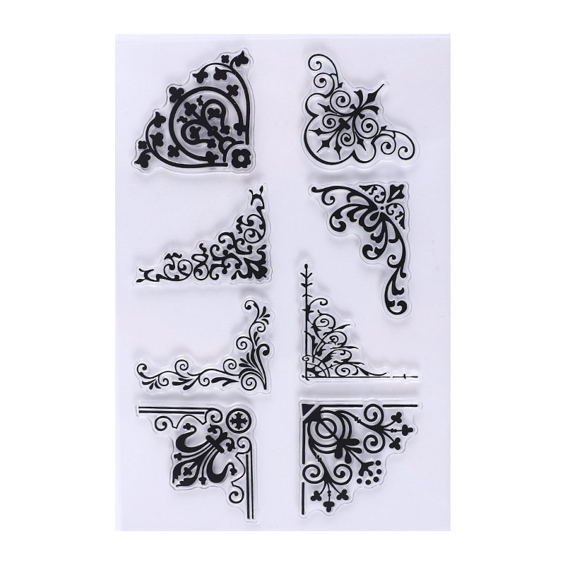 Dongguan Factory Custom Low MOQ Plastic Durable Office PVC Decoration Transparent Stamp Born Pretty Clear Stamping