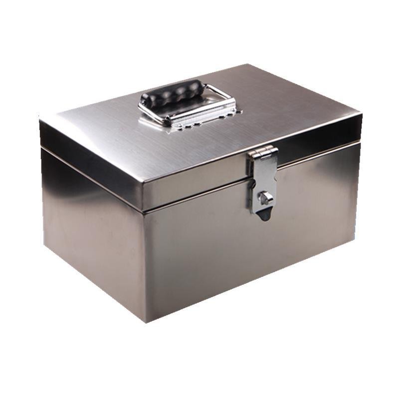 Wetrust code lock 18*12*12cm Mini Safe lock metal Stainless Steel Aluminum Money jewelry stamp storage Coin Case Box