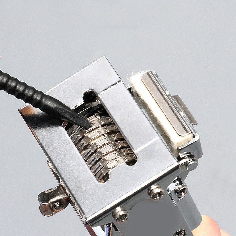 Office 8 Digital Clear Custom Expiry Date Stamp Self-inking Stamp Numbering Machine Metal Paging Paper Automatic Number Machine