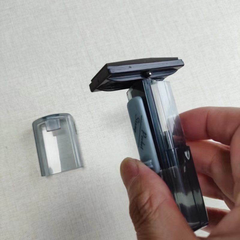 Free Sample Rectangle 47x18mm mini pocket Self-inking Stamp for school use.