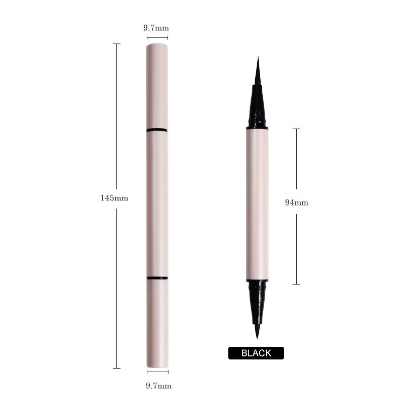 New 2 In 1 Double Head Black Clear Eyeliner Glue Pen Private Label Liquid Eyeliner