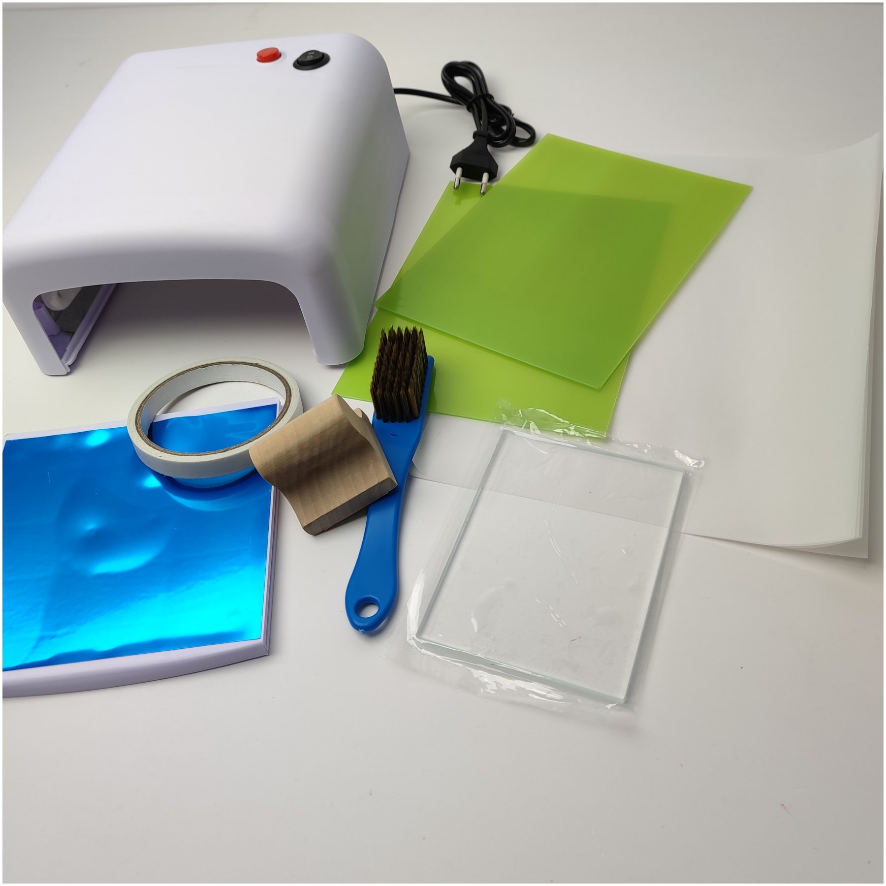 Self-Inking Rubber Stamp Machine Custom Logo Name Signature Helper Marker Machine UV Polymer Machine