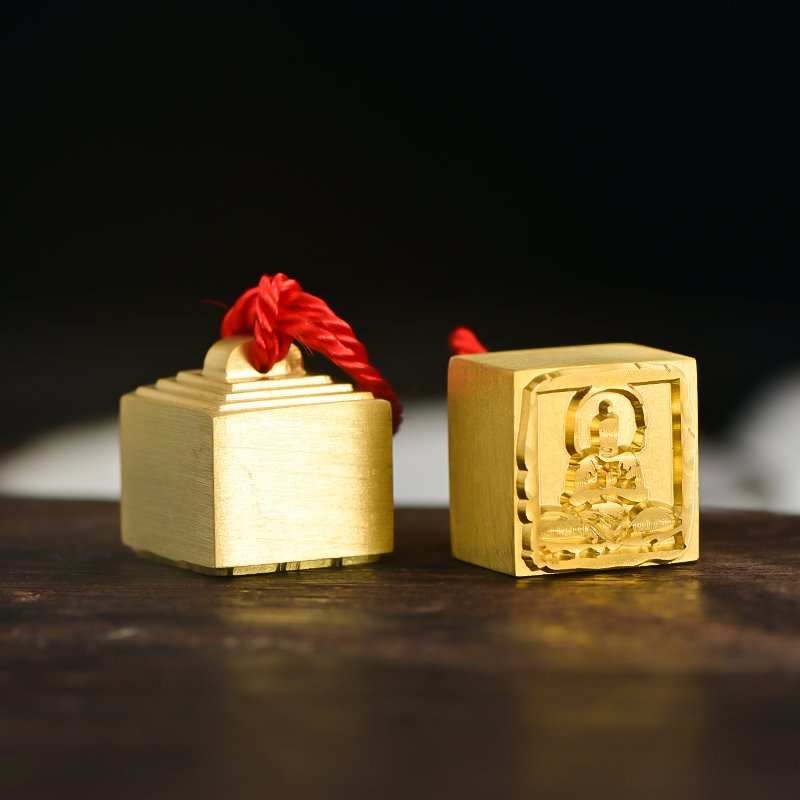 Unique Brass Mini Stamp for Personal Use - Customizable with Your Own Name or Logo Convenient Tool for Marking Papers Documents
