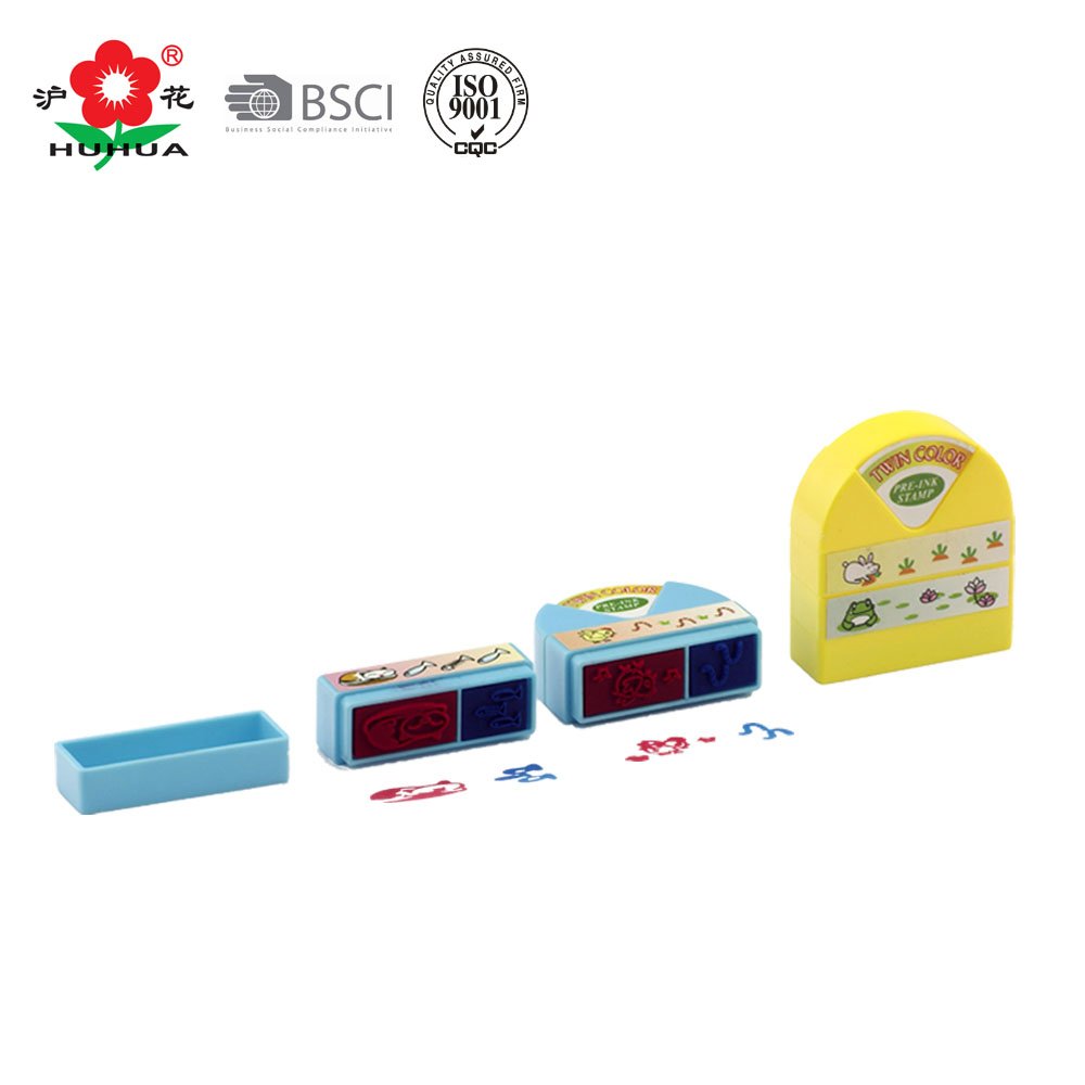 No.321 multiple colors plastic stamp for children