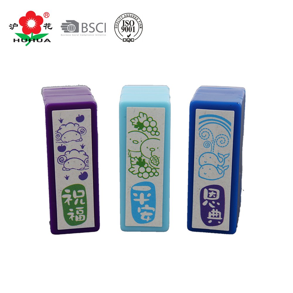 No.321 multiple colors plastic stamp for children