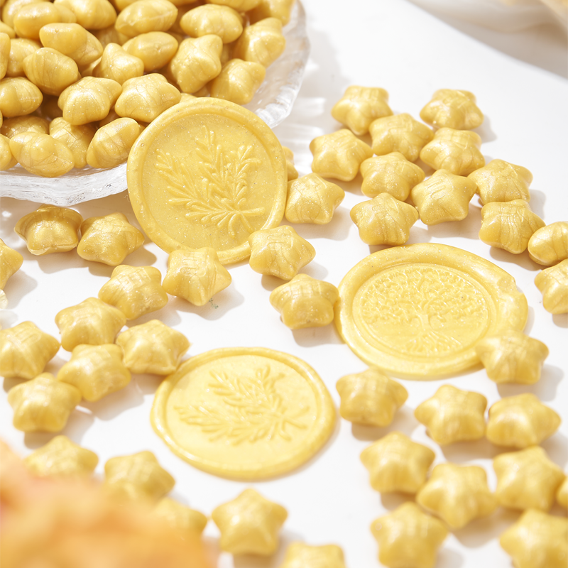 Personalized Door to Door Shipping Brass Decorative Wedding Sealing wax 500g Bagged Hexagonal wax sealing pellet