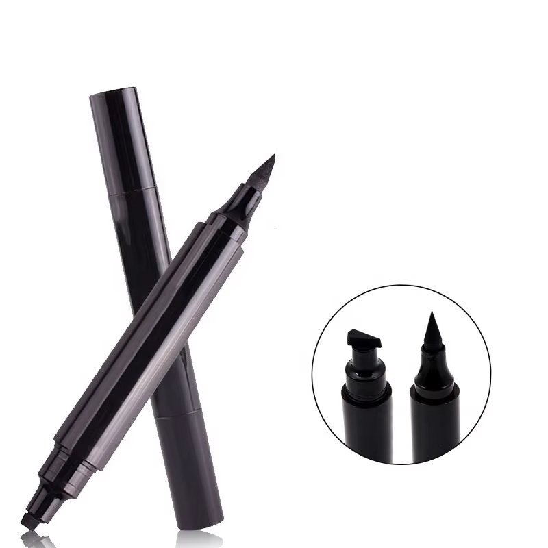 Cool black liquid waterproof Double-headed seal eyeliner pen liquid eyeliner pen