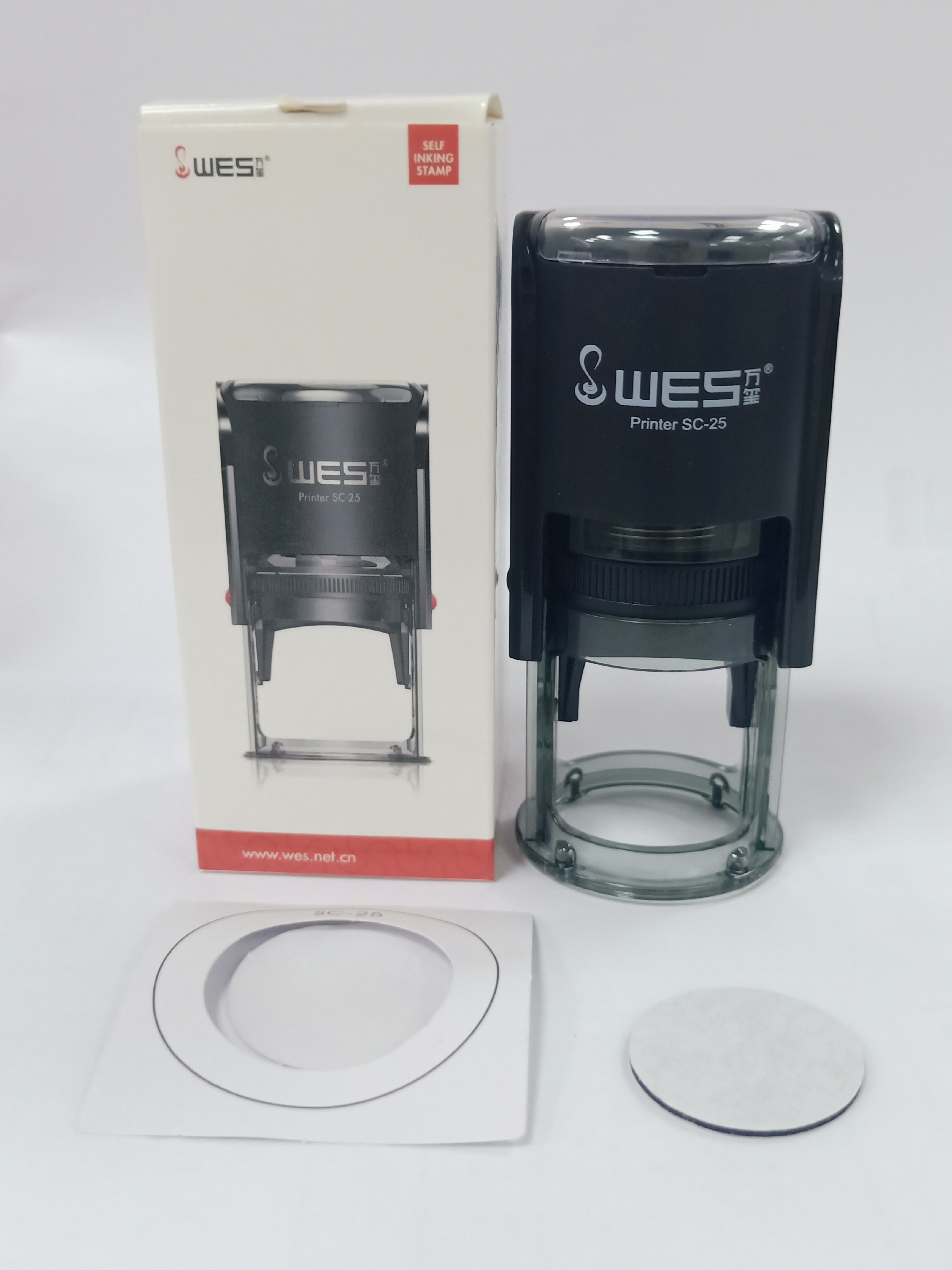 WES Customized stamp office supplies toy stamp SC-25 self inking stationery teacher