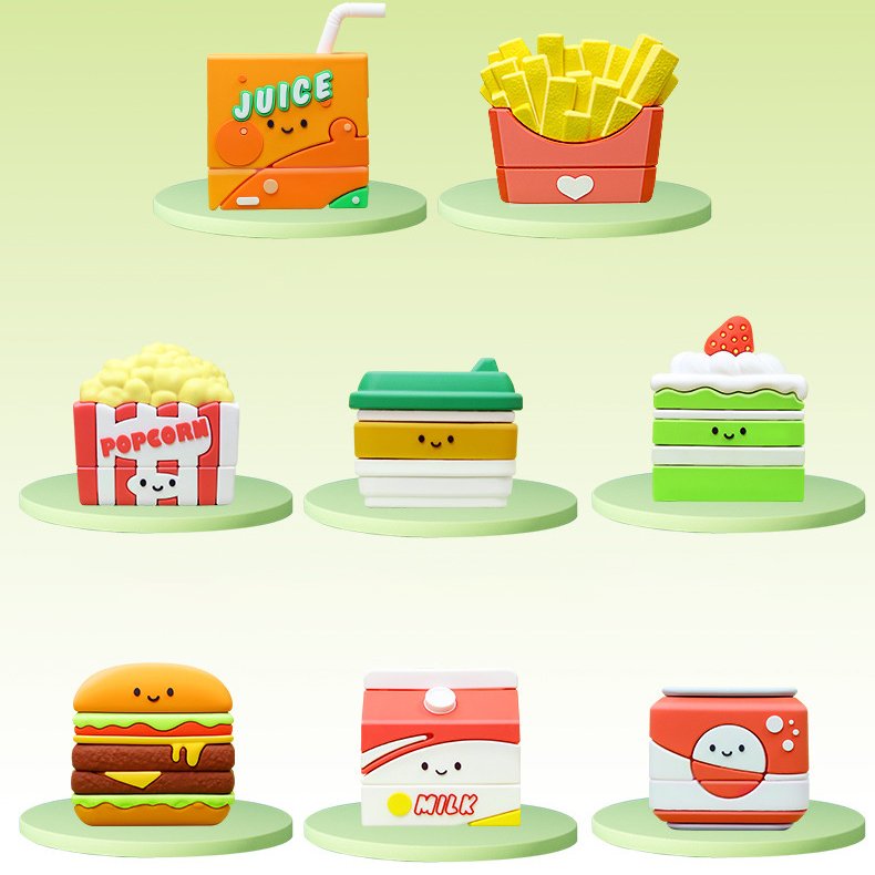 Waterproof custom Name Stamps Inking Cute food Kids Toy flash Stamps for Children Clothes