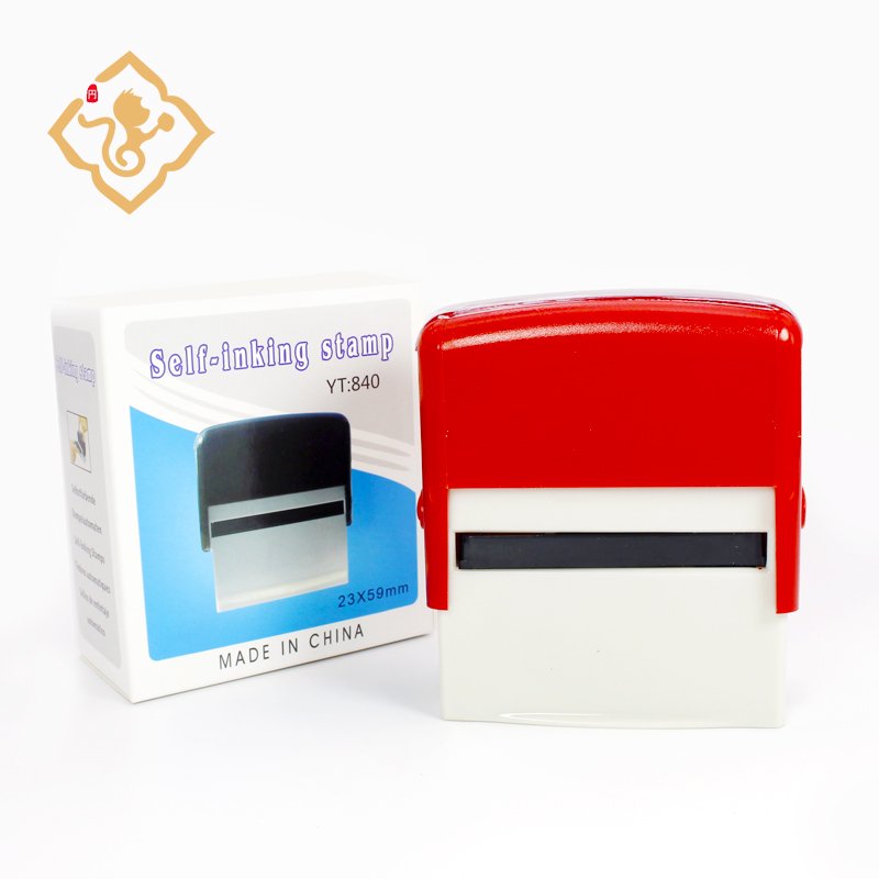 Factory Make Custom Small Or Big Size Self Inking Stamp Rubber Office Rubber Stamp With Ink Color And Ink Pad