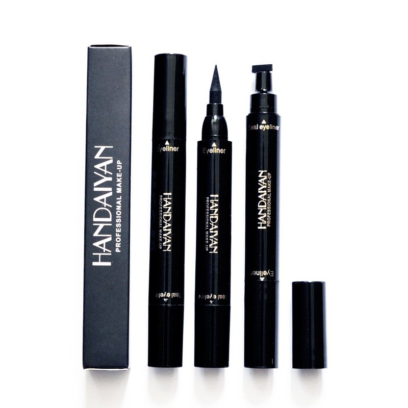 HANDAIYAN Stamp Eyeliner Waterproof Double-headed Seal Pen Cosmetic Makeup Long Lasting OEM ODM Bulk