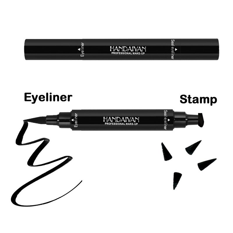 HANDAIYAN Stamp Eyeliner Waterproof Double-headed Seal Pen Cosmetic Makeup Long Lasting OEM ODM Bulk