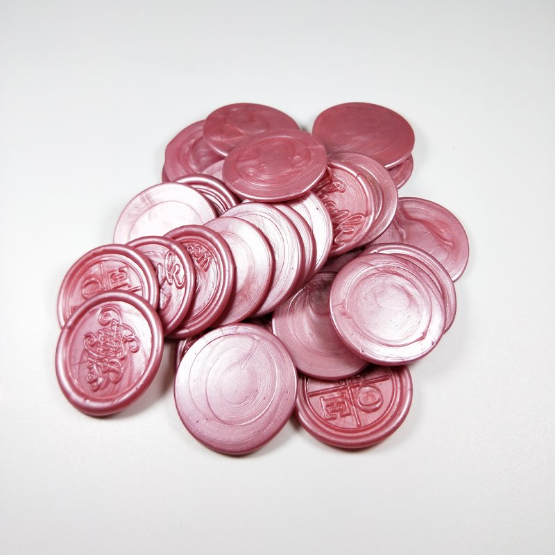 Customized Logo Artwork Peel and Stick Faux Wax Seal Sticker Luxury Resin Paraffin Wax Stamp for Wedding and Office Use DIY 30mm