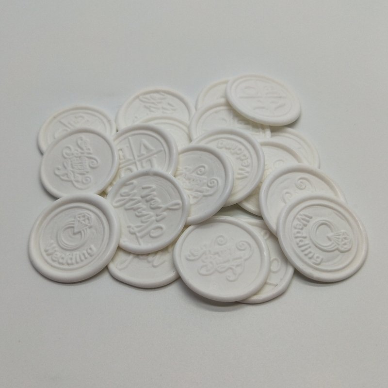 Customized Logo Artwork Peel and Stick Faux Wax Seal Sticker Luxury Resin Paraffin Wax Stamp for Wedding and Office Use DIY 30mm