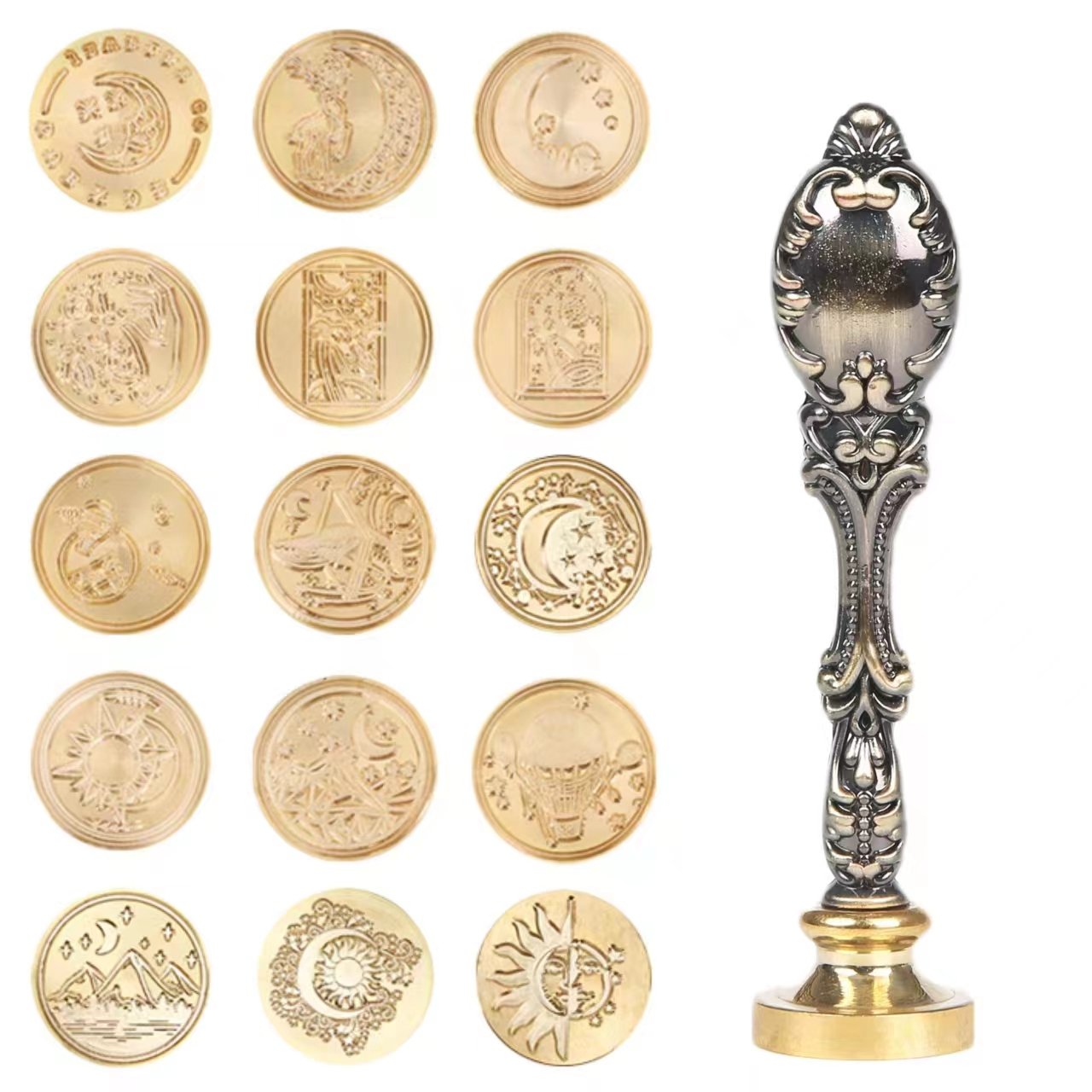 Custom Logo Brass Stamp With Wax Seal Handle Wedding Wax Stamp Perfect For Envelop Gift