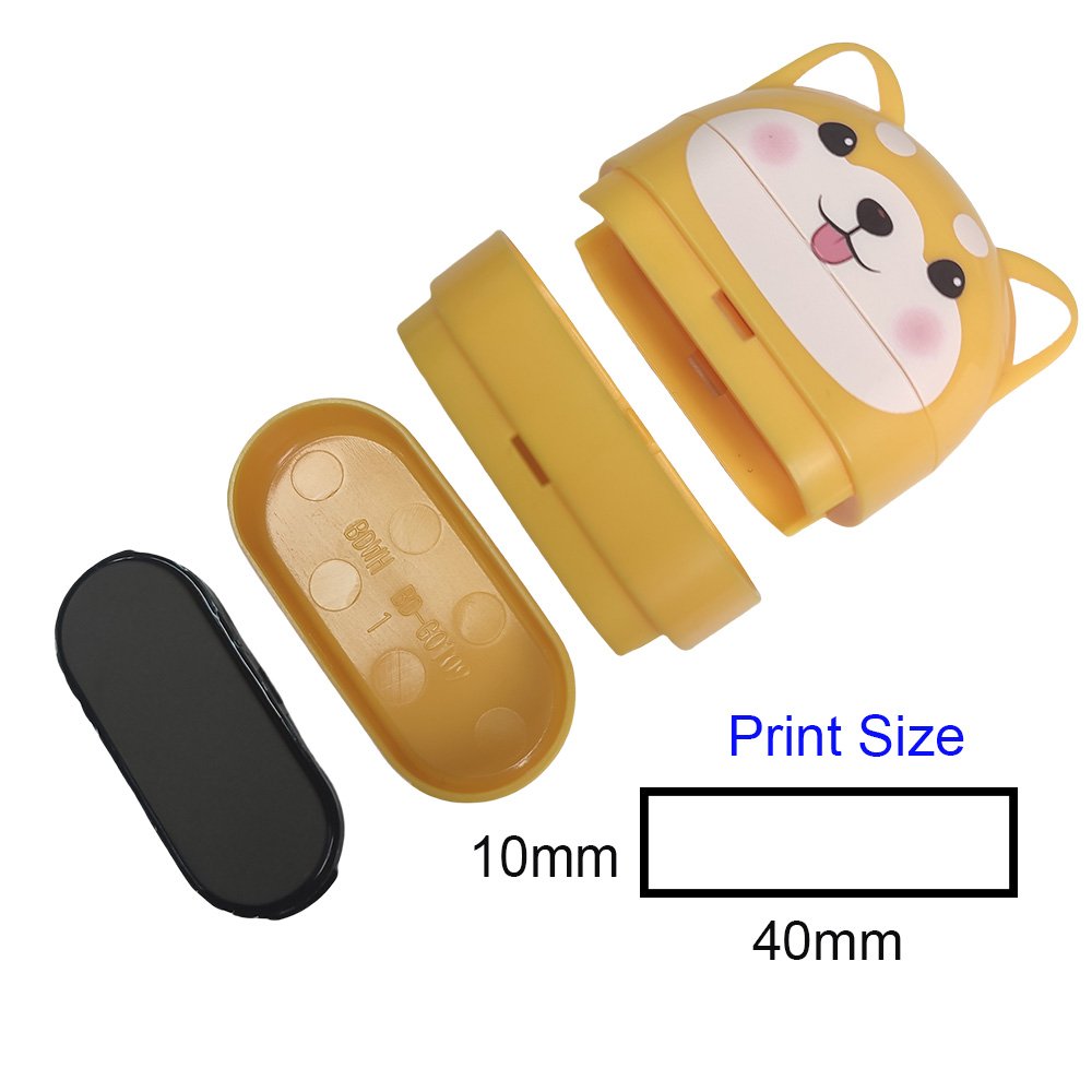 New Cute 2 in 1 5 in 1 Double-sided Stamp Name Stamp For Kindergarten Clothing Stamp