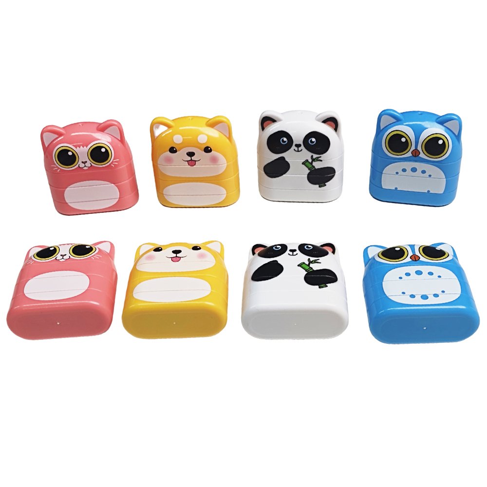 New Cute 2 in 1 5 in 1 Double-sided Stamp Name Stamp For Kindergarten Clothing Stamp