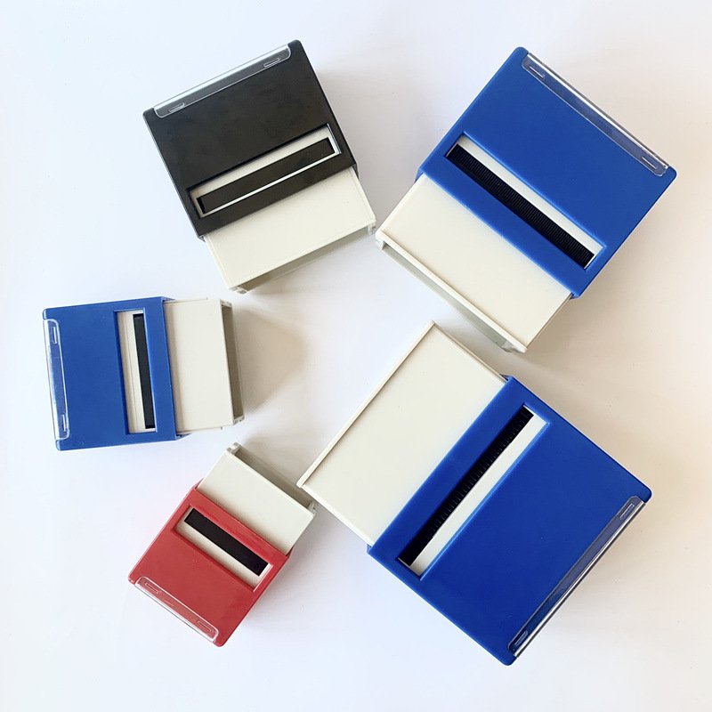 Custom Plastic Stamps 23*59mm Abs Stempel Rubber Stamps Self-inking Stamp