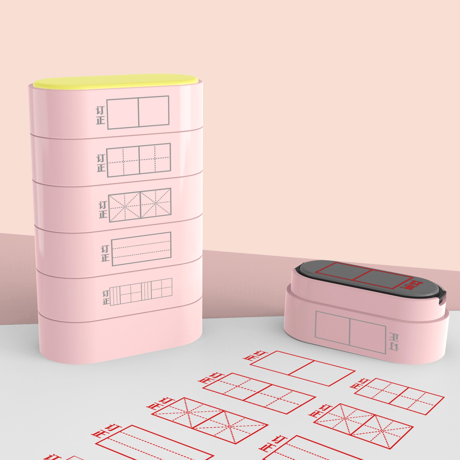 pre-inked flash stamp design and ink color can be customized