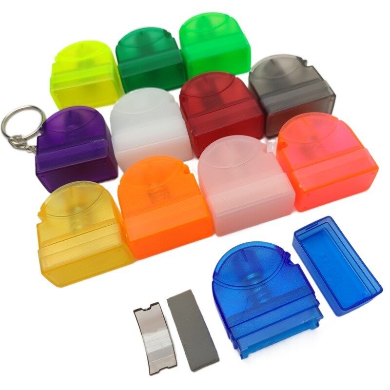 Wholesale KT1028 Preinked Keychain Stamps Sello Fabric Self Inking Name Custom Teacher Stamps Flash Stamp Case