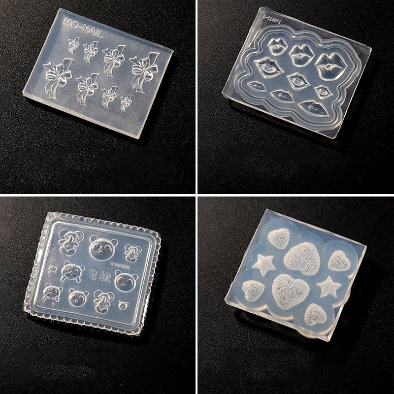Best Nail Art DIY Tools Nail Art 3D molds Silicone Printing Template Trendsetting Stamping 3D molds Nail practice