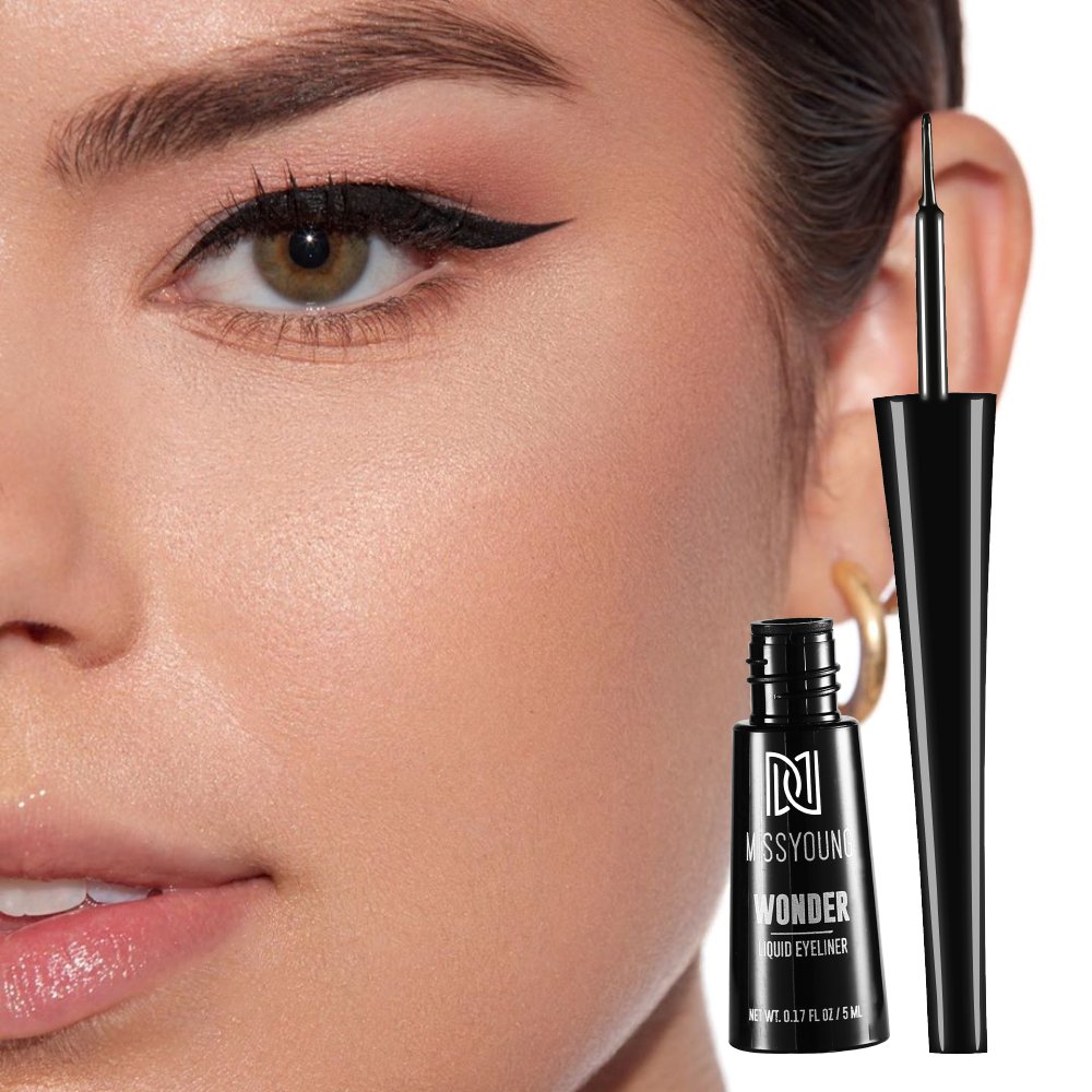 waterproof black clear Private Label double head eyeliner wing stamp long lasting liquid eyeliner
