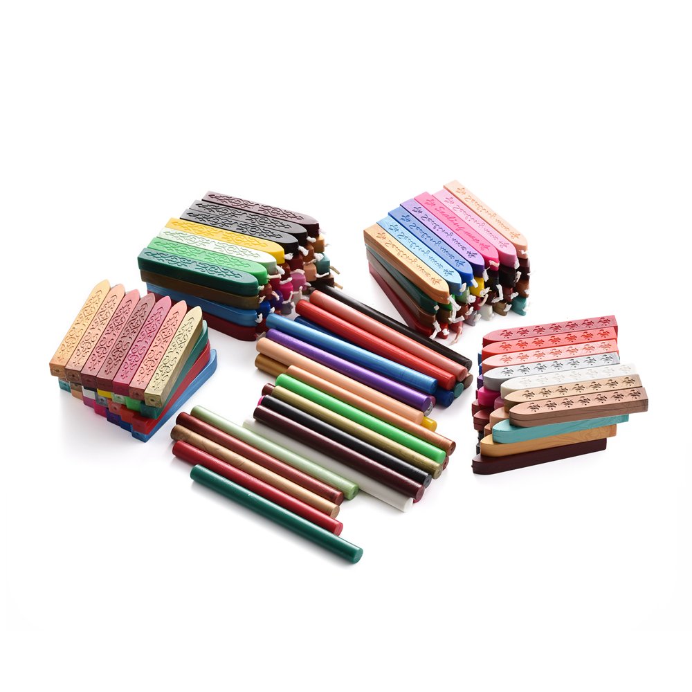 Regular size 112 colors wax seal sticks Wedding Event Hotel Restaurant Wax Seals fire Stamp stick laser customized wax seal