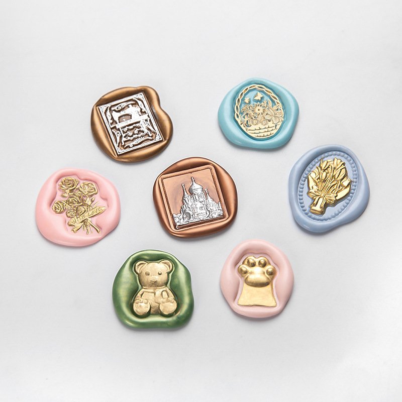 Alien relief stamp avatar cute literature series handmade printing home wax printing/decoration/manufacturer wholesale